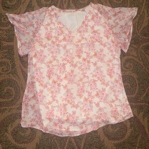 Floral Pink Women's Top